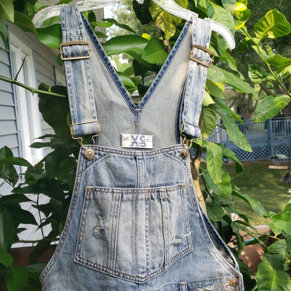 We the Free People Baxter Denim Jumper Nwt - Picture 4 of 10